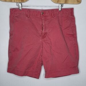 Polo Ralph Lauren The Polo Chino 8" Inseam Salmon Pink Shorts Mens Size 36